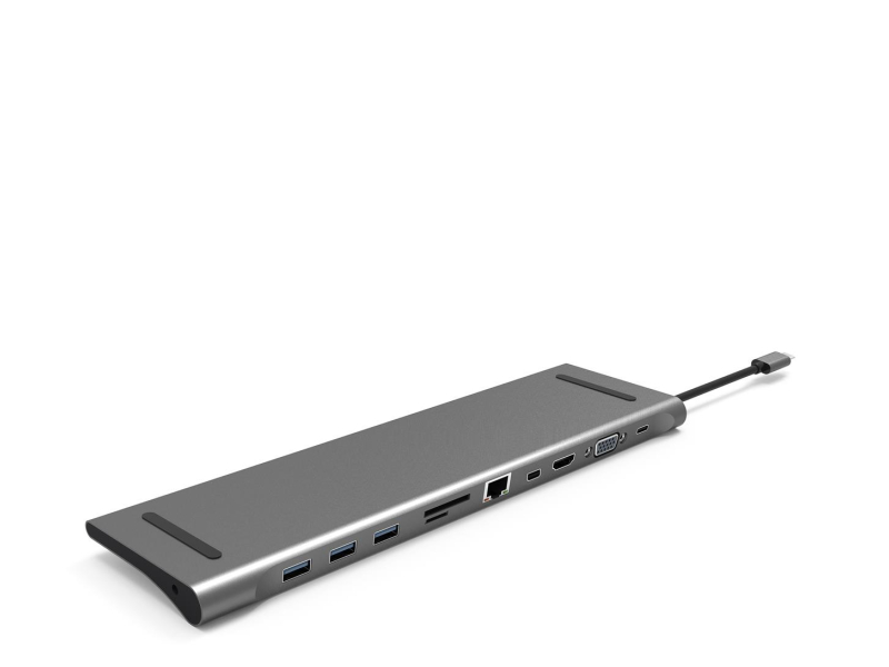 Silver Monkey USB-C - HDMI, USB, RJ-45, mini DP, SD